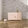 Mission Pink 2 Door Metal Locker Accent Cabinet