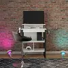 Genesis White Standing Gaming Desk