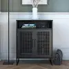 Purdue Black Oak Storage Cabinet