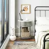 Aurora Gray with Marble Top End Table