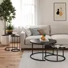 Camdale Espresso 4-Piece Nesting Coffee and End Table Bundle