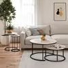 Camdale Ivory 4-Piece Nesting Coffee and End Table Bundle