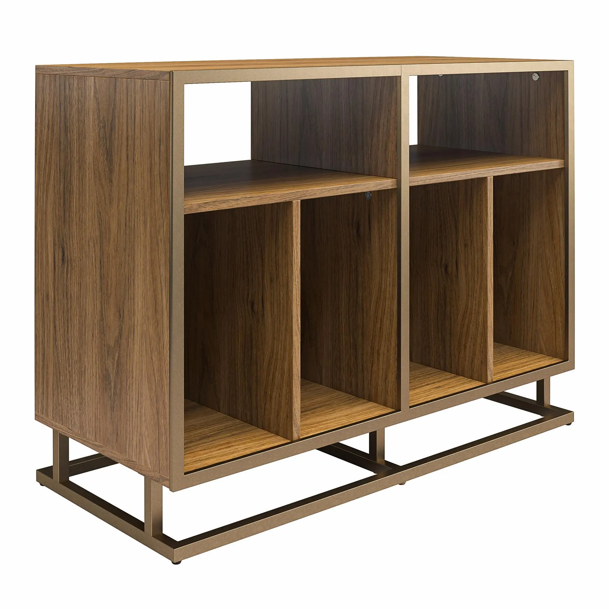Regal Brown Double Wide Record Station-4