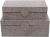 Medium Beige Box With Medallion