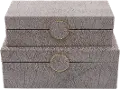 Medium Beige Box With Medallion