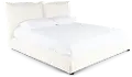 Cumulus Off-White King Upholstered Bed