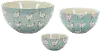 Blue Chicken Bowls 3 Piece Set