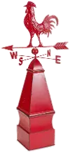 Red Chicken Weather Vane