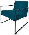 Rainforest Teal Accent Chair