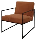 Aniak Spice Velvet Accent Chair
