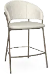 Atria White Counter Height Stool