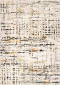 95085X8/5X8/RUSHHOUR Rush Hour 5 x 8 Bright Ivory Area Rug