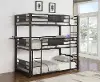 Rogen Dark Bronze Triple Bunk Bed
