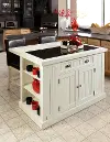 Nantucket Off-White Kitchen Island