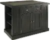 Nantucket Black Kitchen Island