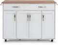4410-95 Ella White Kitchen Cart