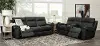 Black Reclining Sofa and Loveseat Set