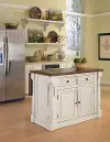 Monarch Off-White Kitchen Island