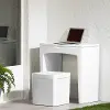 13786 Dalya White Small Outdoor Desk with Bench - South Shore