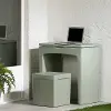 13789 Dalya Sage Green Small Outdoor Desk with Bench - South Shore