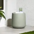 13797 Dalya Sage Green Round Outdoor Side Table - South Shore
