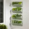 13804 Dalya Sage Green Wall Planters, Set of 4