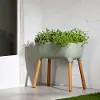 13812 Dalya Sage Green Raised Planter - South Shore