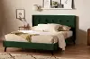 13741 Maliza Dark Green Queen Upholstered Platform Bed - South Shore