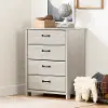 14496 Ulysses Gray Oak 4-Drawer Chest - South Shore