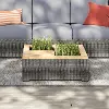 6801-21 Boca Raton Brown Outdoor Coffee Table