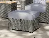 6801-90 Boca Raton Gray Outdoor Ottoman