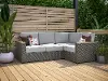 6801-40 Boca Raton Gray Outdoor 4 Seat Sectional