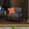 6730-10 Grayton Gray Outdoor Aluminum Arm Chair