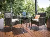Longboat Key Brown Bistro Table and Chairs Set