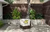 Palm Springs Brown Outdoor Sectional Side Chair