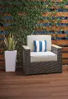 6800-10 Palm Springs Brown Outdoor Arm Chair