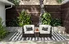 Palm Springs Brown Outdoor Chair Pair and Storage Table