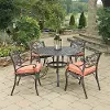 6655-328C Sanibel 48 Bronze 5 Piece Outdoor Dining Set