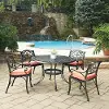 Sanibel 48 Black 5 Piece Outdoor Dining Set