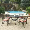 Sanibel 48 Black 5 Piece Outdoor Dining Set