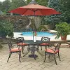 Sanibel 42 Black 6 Piece Outdoor Dining Set