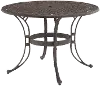 6655-30 Sanibel 42 Bronze Outdoor Dining Table