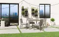5675-37-80Q Sustain Brown 5 Piece Outdoor Dining Set