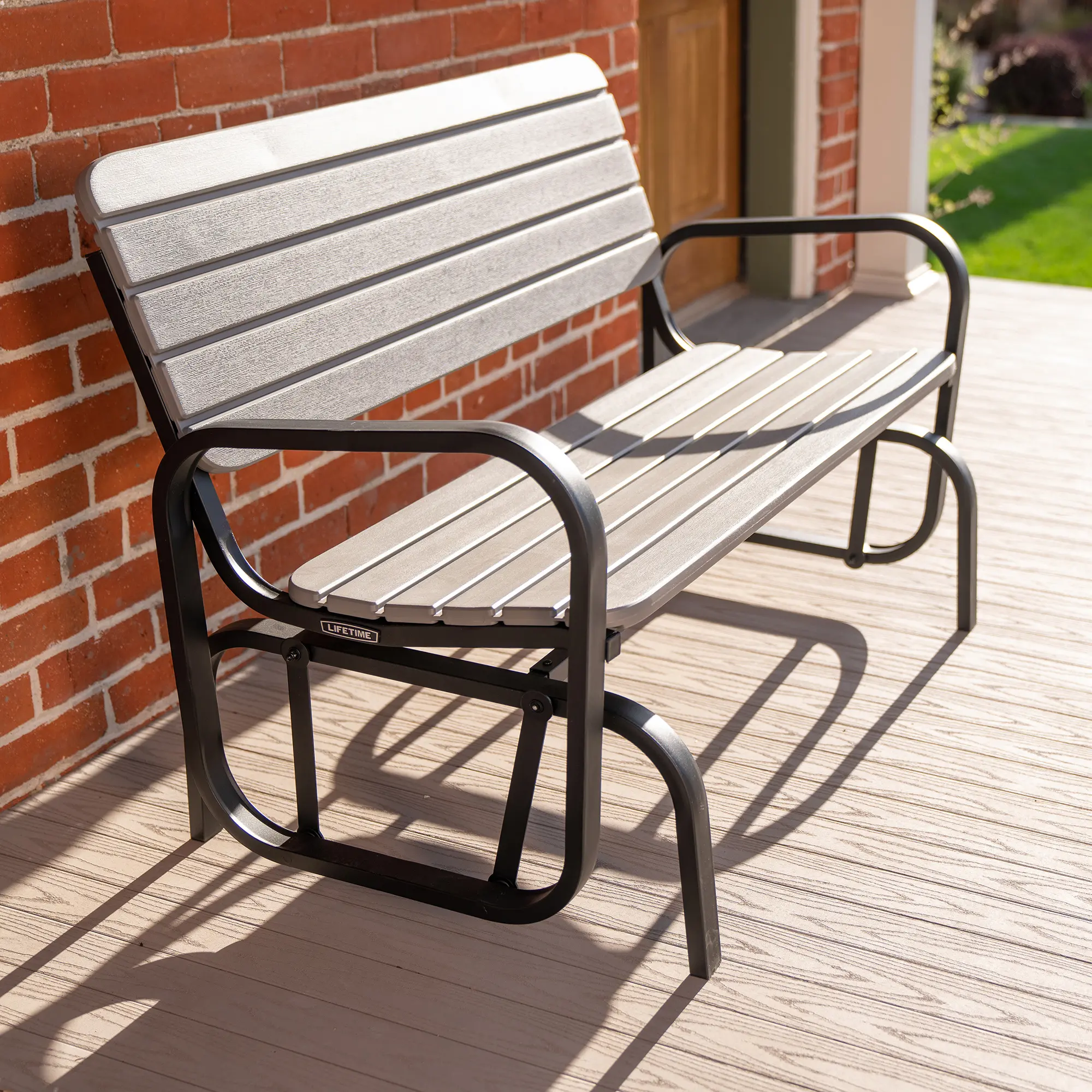 60361 Lifetime Large Outdoor Glider Bench-2