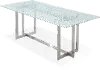 Eliza Glass and Metal Dining Room Table