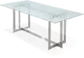 Eliza Glass and Metal Dining Room Table