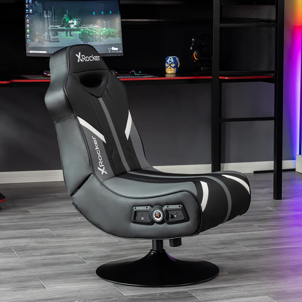 Nebula Pedestal Gaming Chair Black 2.1 Bluetooth Audio-3