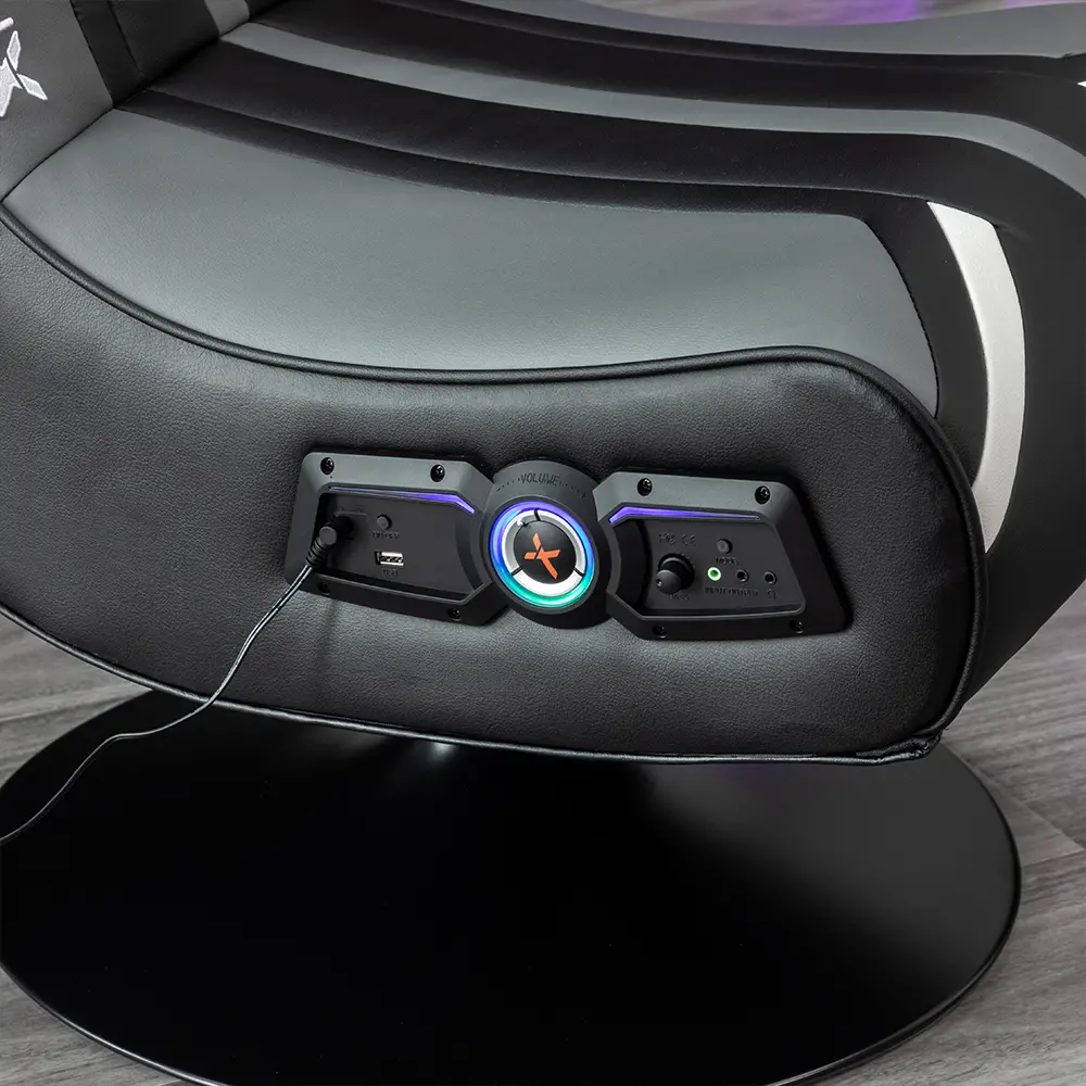 Nebula Pedestal Gaming Chair Black 2.1 Bluetooth Audio-6