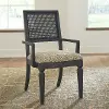 Caruso Heights Charcoal Dining Arm Chair