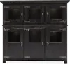 Sierra Black Dining Display Cabinet